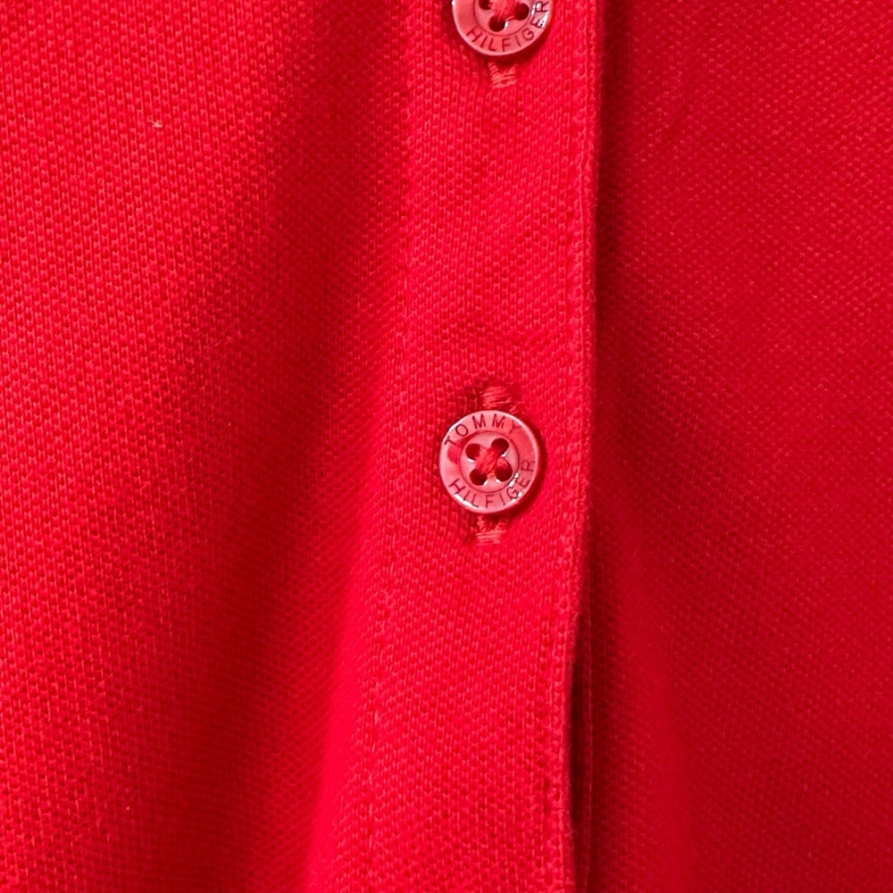 Women’s Tommy Hilfiger Red Polo Button Shirt, Size 1X - Picture 5 of 6